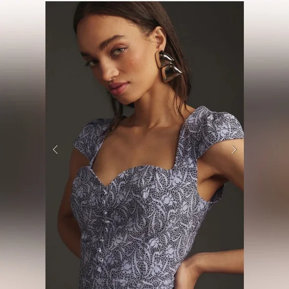 Anthropologie Cecily Fit and Flare Sweetheart Dress by Maeve Size XL - Picture 8 of 10